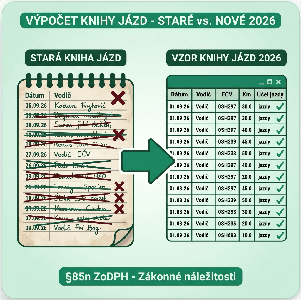 Api Jaz D Vzor knihy jázd 2026: Zadarmo Excel šablóna a zákonné náležitosti ...